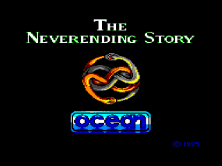 The Neverending Story title screen for ZX Spectrum